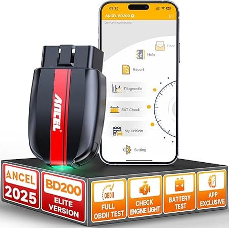 ANCEL BD200 OBD2 Scanner Bluetooth, Code Reader for Cars & Check Engine Diagnostic Scan Tools with Battery Test, Exclusive App On iOS & Android, Wireless OBDII Adapter Works for 1996 & Newer Vehicles - Amazon.ae Price Tracker