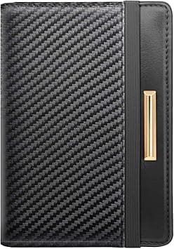 Passport Holder Cover Travel RFID Blocking Passport Cover Rose Gold Cute Flowers Passport Wallet with Elastic Band for Women, Black02, Minimalist - Amazon.ae Price Tracker