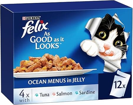 PURINA Felix as Good as it Looks Ocean Menus Wet Cat Food Pack - 12X85G - Amazon.ae Price Tracker