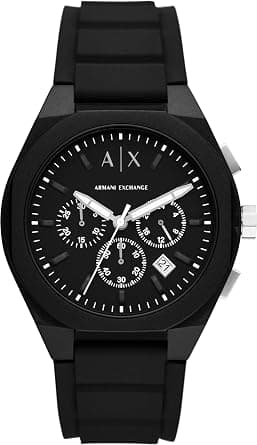 Armani Exchange Moonphase Multifunctional Watch for Men, at least 50% Recycled Stainless Steel, 44 mm Case Size - Amazon.ae Price Tracker