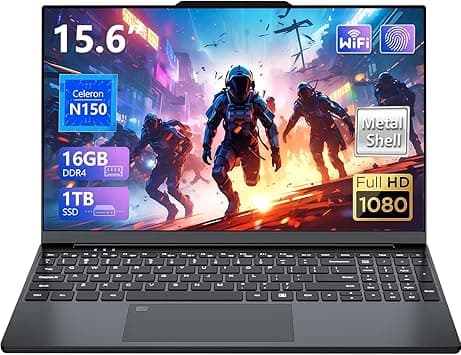 AVENKA Gaming Laptop, Laptop Computer with Twin Lake N150 CPU (up to 3.6GHz), Lap top with 16GB RAM 1TB SSD, 15.6" IPS 1080P, WiFi 5, BT 4.2, Backlit Keyboard Fingerprint, Win 11 Pro, Metal Body - Amazon.ae Price Tracker