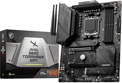 MSI MAG B650 Tomahawk WiFi Gaming Motherboard (AMD AM5, ATX, DDR5, PCIe 4.0, M.2, SATA 6Gb/s, USB 3.2 Gen 2, HDMI/DP, Wi-Fi 6E, AMD Ryzen 7000 Series Desktop Processors) - Amazon.ae Price Tracker
