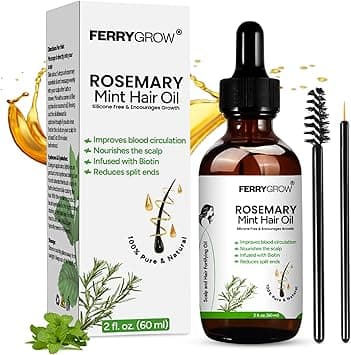 Rosemary Hair Oil 60 ml| Rosemary Mint Hair Growth Oil with Biotin for Thicker, Stronger Hair | Essential Oil for Hair Growth, Healthy hair oil - Amazon.ae Price Tracker