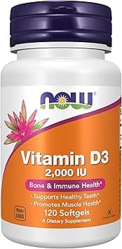 Now Foods Vitamin D-3 2000Iu, 120 Softgels - Amazon.ae Price Tracker