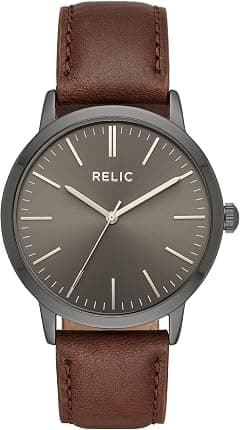Relic by Fossil Men's Jeffery Quartz Metal Casual Watch with Leather or Stainless Steel Bracelet - Amazon.ae Price Tracker