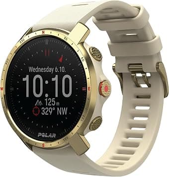 Polar Grit X Pro - GPS Multisport Smartwatch - Military Durability, Sapphire Glass, Wrist-based Heart Rate, Long Battery Life, Navigation - Best for Outdoor Sports, Trail Running, Hiking, Arctic Gold - Amazon.ae Price Tracker