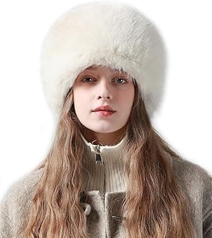 KASTWAVE Women's Winter Faux Fur Hat - Cossack Russian Style, Soft Fluffy Warm Cap with Stretch, Ushanka-Inspired Bucket Hat for Women & Girls, Outdoor Warm Fur Cap - Amazon.ae Price Tracker