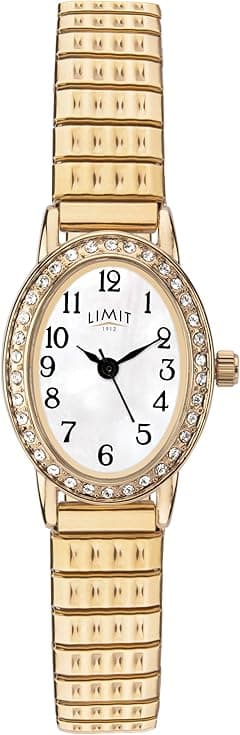 Limit Women's 20mm Oval Quartz Watch with White MOP Dial Analogue Display and Stainless Steel Bracelet… - Amazon.ae Price Tracker