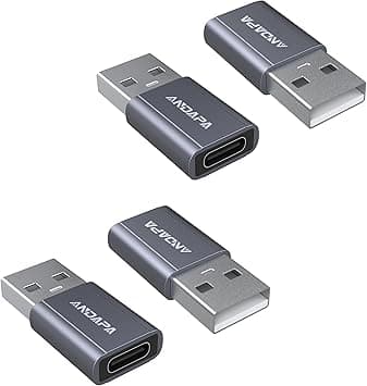 ANDAPA USB C to USB Adapter (2Pack) for iPhone 12 13 14 15 16 17 Mini Pro Max,Airpods iPad pro,Samsung Galaxy Note 10 20 21 S21 Plus,Google Pixel 5 4 4a 3A XL - Amazon.ae Price Tracker