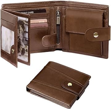 GSG SINCE 1998 Men's Wallets Cowhide Leather Multi-Functional RFID Blocking Wallet with 17 Credit Card Slots, 2 Banknote Compartments, 2 ID Windows, 1 Coin Pocket Brown - Amazon.ae Price Tracker