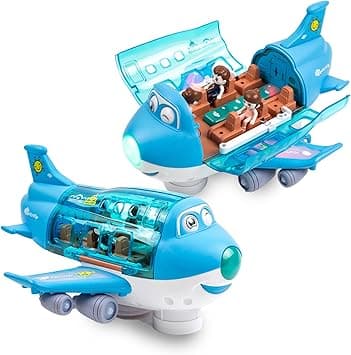 Toysery Airplane Toys for Kids, Bump and Go Action, Toddler Toy Plane with LED Flashing Lights and Sounds for Boys & Girls 3-12 Years Old (Cargo Airplane) - Amazon.ae Price Tracker