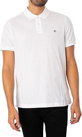 GANT Men 2210-110 Regular Fit Shield Pique Polo Shirt - Amazon.ae Price Tracker