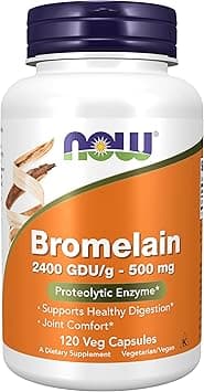 NOW Foods Bromelain 2400Gdu/500mg 120 Vcaps - Amazon.ae Price Tracker