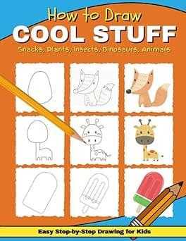 How to Draw Cool Stuff: Simple & Easy Step-by-Step Drawing for Kids | Jumbo Edition | Orange - Amazon.ae Price Tracker