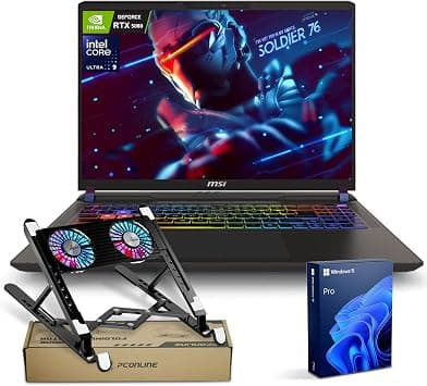 MSI Vector 16 HX RTX 5080 16" QHD+ 240Hz Display, Ultra 9 275HX(Beats i9-14900HX), NVIDIA GeForce RTX 5080 AI Pro Gaming Laptop, 64GB DDR5, 4TB SSD, RGB Backlit, Bundle with PCO Notebook Fold Radiator - Amazon.ae Price Tracker
