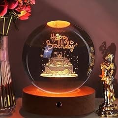 NALACAL Birthday Gifts for Girls and Boys, 3D Crystal Ball Night Light, Birthday Decoration, 16 Colors 4 Modes, Remote Control LED Night Light Unique Birthday Gifts for Men Women - Amazon.ae Price Tracker