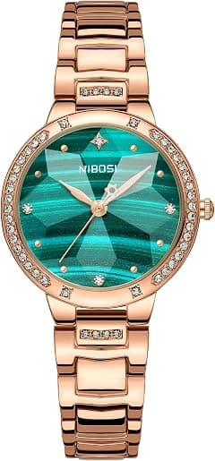 NIBOSI Women's Watches Analog Quartz Ladies Wrist Watch Dainty Rose Gold Minimalist Vintage Luxury Diamond Stainless Steel Strap Classic Dress Watches for Women - Amazon.ae Price Tracker