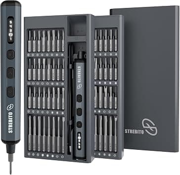 STREBITO Mini Electric Screwdriver, 70 in 1 Small Electric Screwdriver Set - Amazon.ae Price Tracker