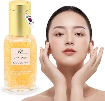Global Fashion Face Serum 50 ml – Anti-Aging, Brightening & Hydrating – With Vitamin C, Retinol, Hyaluronic Acid, Collagen, AHA BHA, Peptides – Korean Skincare (24K Gold Face Serum) - Amazon.ae Price Tracker