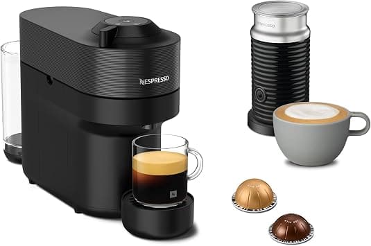 Nespresso Vertuo Pop Coffee Machine Bundle with Aeroccino 3 by Nespresso - Liquorice Black Design, Complete Brewing Solution, UAE Version - Amazon.ae Price Tracker