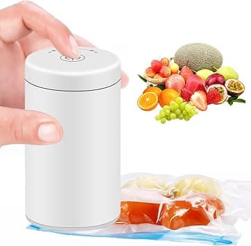 KASTWAVE Portable Food Sealer, Multifunctional Vacuum Food Sealer Machine with LED Indicator, Durable Air Pump, Effective Food Vacuum Sealer, for Snacks Freshness, Zipper Bags, Cookies - Amazon.ae Price Tracker