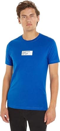 Calvin Klein Jeans Men SMALL CENTER BOX S/S T-Shirts - Amazon.ae Price Tracker