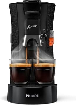 Philips Domestic Appliances Senseo Select Eco CSA240/20 Coffee Pod Machine - Coffee Strength Choice Plus Recycled Plastic Memo Function, 1450 W, 0.9 Litre, 31 x 15.5 x 31 cm, Black/Speckled - Amazon.ae Price Tracker