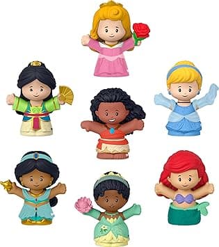 Disney Princess Fisher-Price Little People Toys, Set of 7 Character Figures for Toddler and Preschool Pretend Play, HJW75 - Amazon.ae Price Tracker