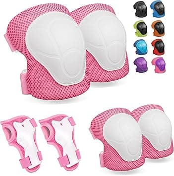 CKE Knee Pads for Kids Kneepads and Elbow Pads Toddler Protective Gear Set Kids Elbow Pads and Knee Pads for Girls Boys with Wrist Guards 3 in 1 for Skating Cycling Bike Rollerblading Scooter - Amazon.ae Price Tracker