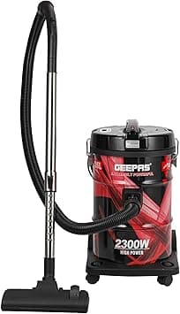 Geepas GVC2598 2300W 25L Drum Vacuum Cleaner - Portable ABS/Copper/Iron | Dust Full Indicator with Parking Position | Air Blower Function with Adjustable Suction Power | 2 Years Manufacturer Warranty - Amazon.ae Price Tracker