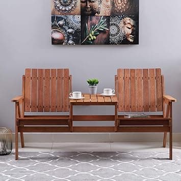 HomeBox Jack and Jill 2-Seater Outdoor Set with Table - Amazon.ae Price Tracker