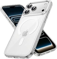 iPhone 17 Pro Case, Compatible with MagSafe Accessories, TPU, Military-Grade Drop Protection, Shock-Absorbing Air Guard Corners, Hybrid Series, Clear (iPhone 17 Pro) - Amazon.ae Price Tracker