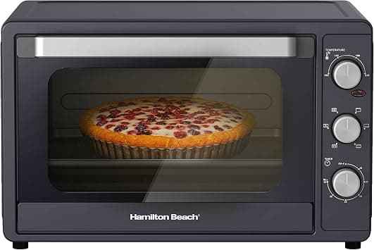 Hamilton Beach 55L 2200W Convection Toaster Oven with Rotisserie Grill, Double Walled Glass, Oyster Grey Color, 6 accessories, 6 functions, Max 230°C temp and 60 mins timer, CTGL55-ME - Amazon.ae Price Tracker