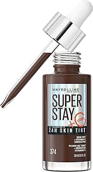 Maybelline Super Stay Up to 24HR Skin Tint, Radiant Light-to-Medium Coverage Foundation, Makeup Infused With Vitamin C, 374, 1 Count - Amazon.ae Price Tracker
