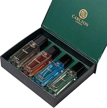 Carlton London Iconic Men Liquid Perfume Gift Set Premium Fragrances With Woody Citrusy Scent Defy Rogue Blaze & Runic Long Lasting Edp Perfume I 4X20 Ml - Amazon.ae Price Tracker