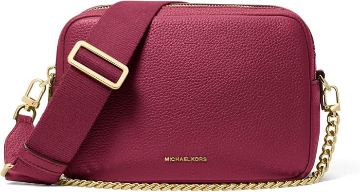 Michael Kors Womens Bryant Medium Double Zip Chain Camera Crossbody Bag Crossbody Bag - Amazon.ae Price Tracker