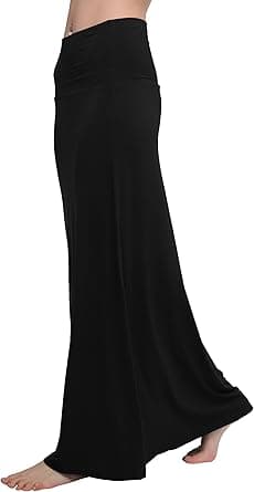 Urban CoCo Women's Stylish Spandex Comfy Fold-Over Flare Long Maxi Skirt - Amazon.ae Price Tracker