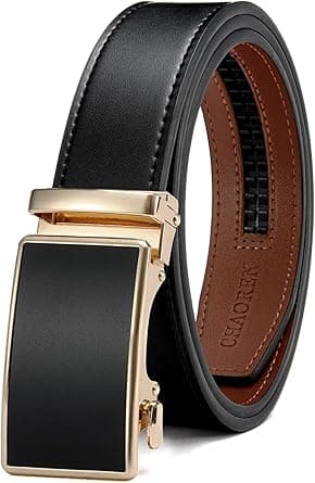 CHAOREN Belts for Men - Mens Belt Leather 1 3/8" for Jeans - Micro Adjustable Ratchet Belt Fit Everywhere - Amazon.ae Price Tracker