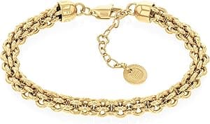 Tommy Hilfiger Intertwined Circles Chain Womens Stainless Steel Bracelet - Amazon.ae Price Tracker