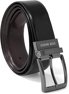 Steve Madden mens Dress Casual Every Day Leather Belt Belt - Amazon.ae Price Tracker