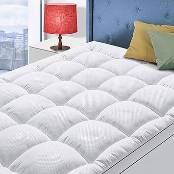 Queen Size Mattress Topper for Back Pain, Cooling Extra Thick Mattress Pad Cover with 8-21 inch Deep Pocket, Plush Pillow Top Mattress Topper Overfilled with Down Alternative, Queen Size, White - Amazon.ae Price Tracker