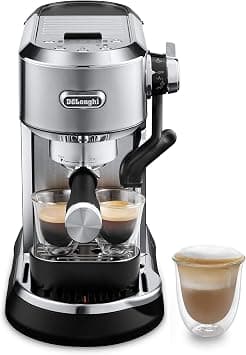 De'Longhi Dedica Maestro Plus EC950.M, Compact Coffee Machine with Automatic Steam Wand, Barista Pump Espresso Machine, Auto Latte Art Technology, Coffee and Cappuccino Maker, 1450W, Grey - Amazon.ae Price Tracker