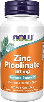 Now Foods Zinc Picolinate 50mg 120 Veg Capsules - Amazon.ae Price Tracker