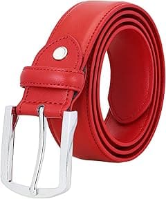Falari Men Genuine Leather Casual Dress Belt With Single Prong Buckle 16 Colors - Amazon.ae Price Tracker