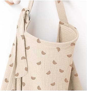 Muslin Nursing Covers for Breastfeeding, Privacy Breast Feeding Cover with Arch Neckline for Mom and Baby, Breathable 100% Cotton Nursing Apron Multi-use Stroller Cover - Amazon.ae Price Tracker