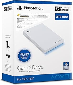 Seagate Game Drive for PS4/PS5, 2 TB, External HDD, 2.5", USB 3.0, Officially Licensed, Blue LED, inkl 2 veckors Playstation+ (STLV2000202) - Amazon.ae Price Tracker