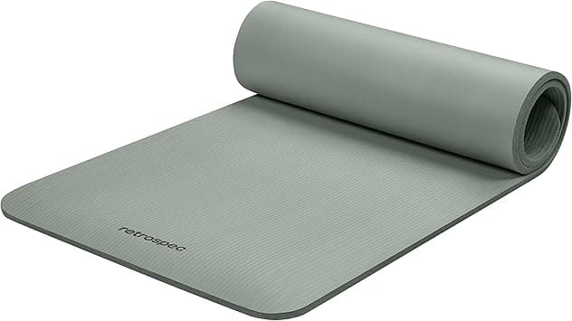Retrospec Solana Yoga Mat 1/2" Thick w/Nylon Strap for Men & Women - Non Slip Exercise Mat for Yoga, Pilates, Stretching, Floor & Fitness Workouts - Amazon.ae Price Tracker