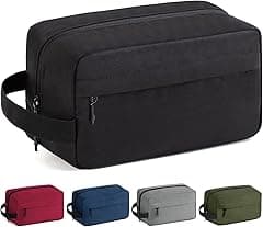 Vorspack Toiletry Bag Hanging Dopp Kit for Men Water Resistant Shaving Bag with Large Capacity for Travel - Black - Amazon.ae Price Tracker