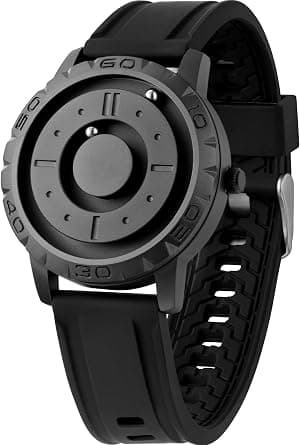 EUTOUR Mens Watch Magnetic Balls No Glass Minimalist Dress Simplicity Quartz Watches Silicone Stainless Steel Leather Strap - Amazon.ae Price Tracker