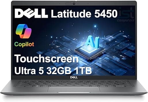 Dell Latitude 5450 Business Laptop (14" FHD Touchscreen, Intel 12-Core Ultra 5 135U vPro (> i7-1355U), 32GB DDR5 RAM, 1TB SSD), Backlit, IR Webcam, 2X Thunderbolt 4, Ethernet, Win 11 Pro, 2025 AI PC - Amazon.ae Price Tracker